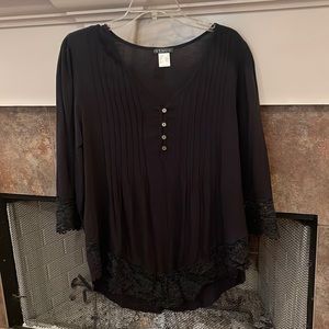 Venus black blouse, used like new